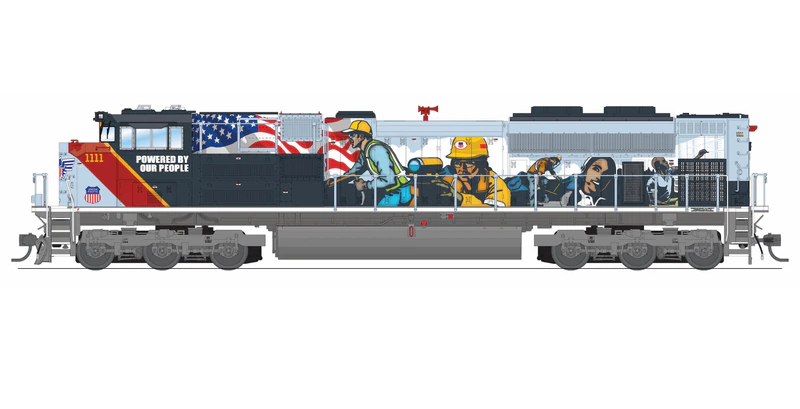 Broadway Limited Imports EMD SD70ACe (9776) | Union Pacific #1111 | "Powered By Our People" | Paragon4 Sound/DC/DCC with Smoke | HO Scale