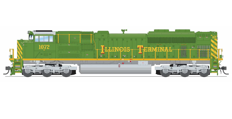 Broadway Limited Imports EMD SD70ACe (9786) | Norfolk Southern #1072 | Illinois Terminal ITC Heritage | Paragon4 Sound/DC/DCC with Smoke | (HobbyTyme Exclusive) | HO Scale