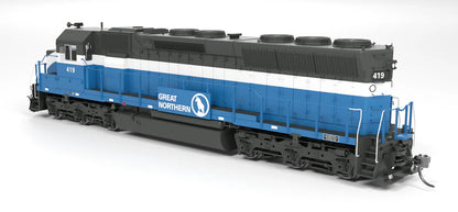Broadway Limited Imports EMD SD45 | Great Northern #419 | Big Sky Blue | Paragon4 Sound/DC/DCC | HO Scale