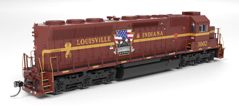 Broadway Limited Imports EMD SD45 | Louisville & Indiana #3002 | Honoring Our Veterans" | Paragon4 Sound/DC/DCC | HO Scale