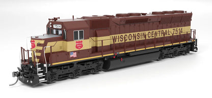 Broadway Limited Imports EMD SD45 - Wisconsin Central #7514 - Paragon4 Sound/DC/DCC - HO Scale