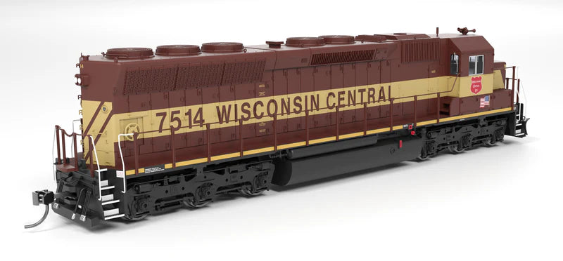 Broadway Limited Imports EMD SD45 - Wisconsin Central #7514 - Paragon4 Sound/DC/DCC - HO Scale