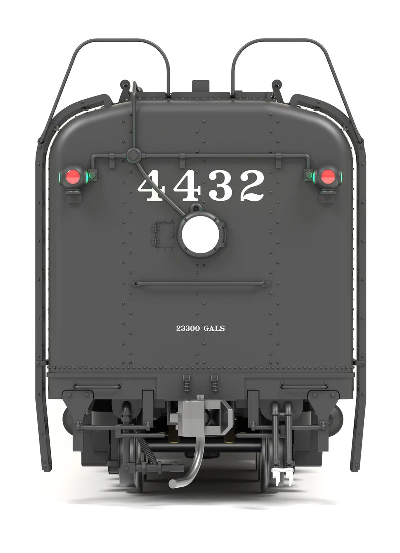 Broadway Limited Imports Southern Pacific GS-4 4-8-4 #4432 - Deskirted - Painted Black - No Trim on Pilot - Paragon4 - Sound/DC/DCC - Smoke - HO Scale