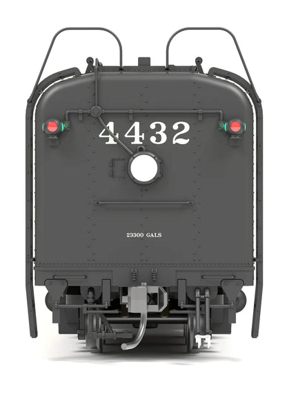 Broadway Limited Imports Southern Pacific GS-4 4-8-4 #4432 - Deskirted - Painted Black - No Trim on Pilot - Paragon4 - Sound/DC/DCC - Smoke - HO Scale