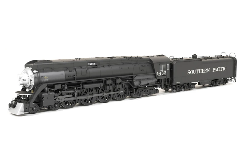 Broadway Limited Imports Southern Pacific GS-4 4-8-4 #4432 - Deskirted - Painted Black - No Trim on Pilot - Paragon4 - Sound/DC/DCC - Smoke - HO Scale