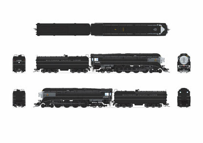 Broadway Limited Imports Southern Pacific GS-4 #4449 - 2001 Excursion - Black w/ Pinstripes - Paragon4 - Sound/DC/DCC - Smoke - HO Scale