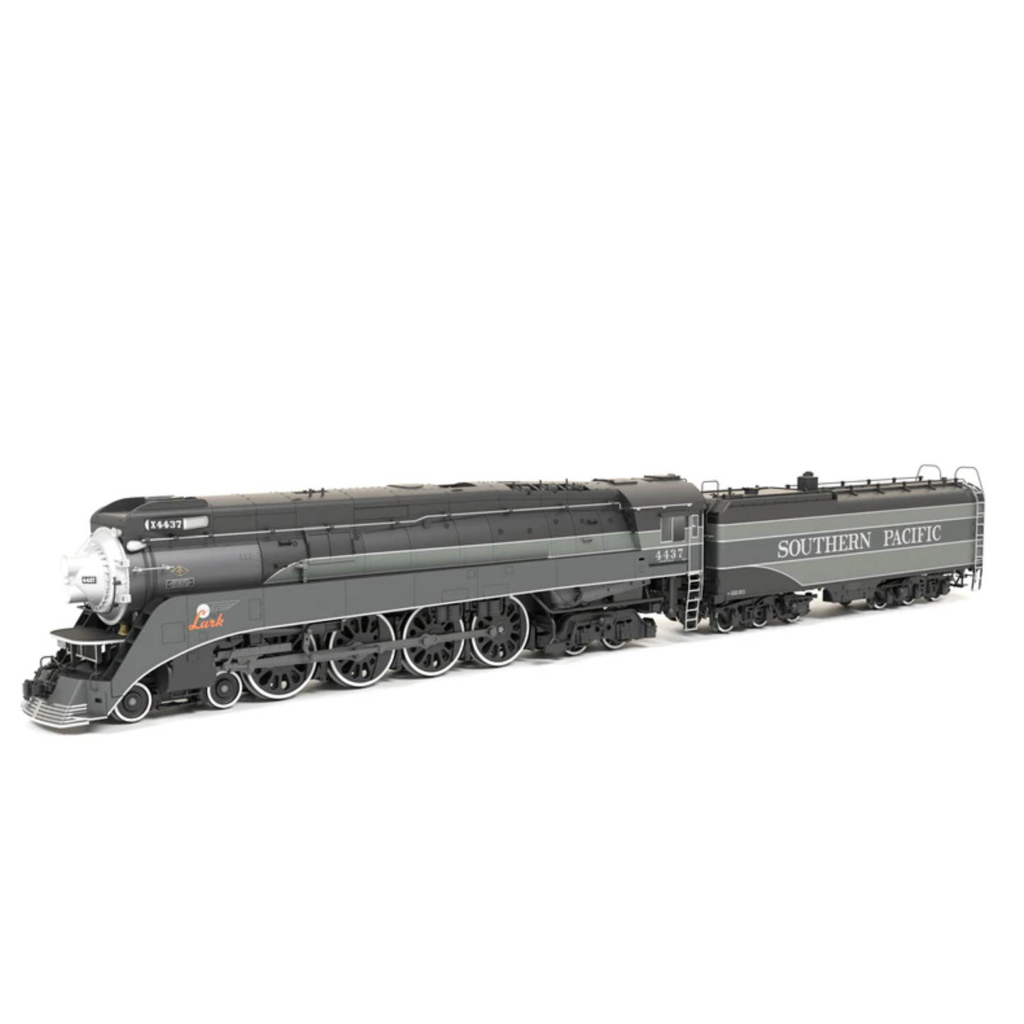 Broadway Limited Imports 9844 • Southern Pacific GS-4 #4437 • "Lark" Two-Tone Gray Fantasy Paint • Paragon4 Sound/DC/DCC w/ Smoke • HO Scale