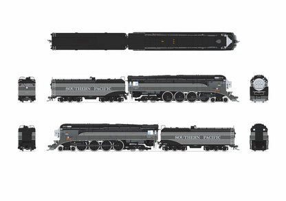 Broadway Limited Imports Southern Pacific GS-4 #4437 - "Lark" Two-Tone Gray Fantasy Paint - Paragon4 - Sound/DC/DCC - Smoke - HO Scale