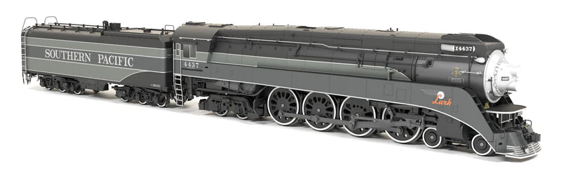 Broadway Limited Imports Southern Pacific GS-4 #4437 - "Lark" Two-Tone Gray Fantasy Paint - Paragon4 - Sound/DC/DCC - Smoke - HO Scale
