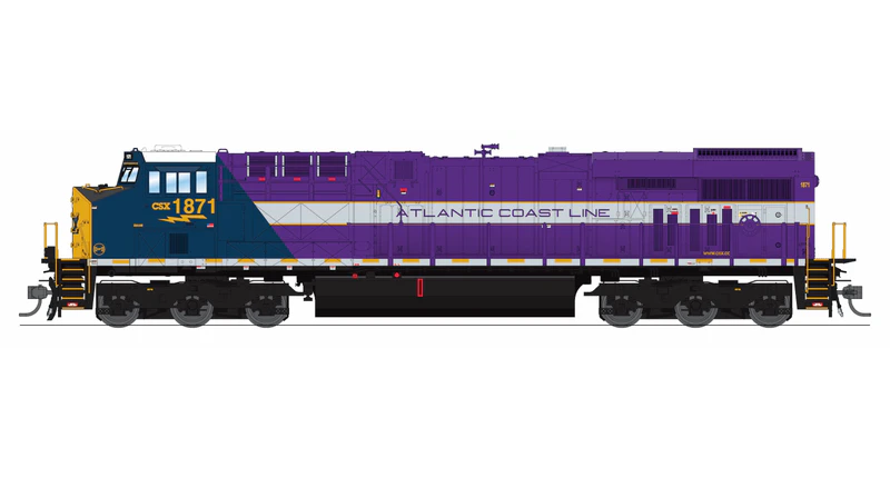 Broadway Limited Imports GE ES44AC - CSX #1871 - ACL Heritage Paint - Paragon4 Sound/DC/DCC - N Scale