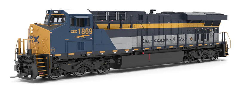 Broadway Limited Imports (9862) | GE ES44AC | CSX #1869 | C&O Heritage Paint | Paragon4 Sound/DC/DCC w/ Smoke | HO Scale