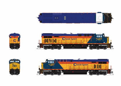 Broadway Limited Imports GE ES44AC - CSX #1973 - Chessie System Heritage Paint - Paragon4 Sound/DC/DCC - N Scale