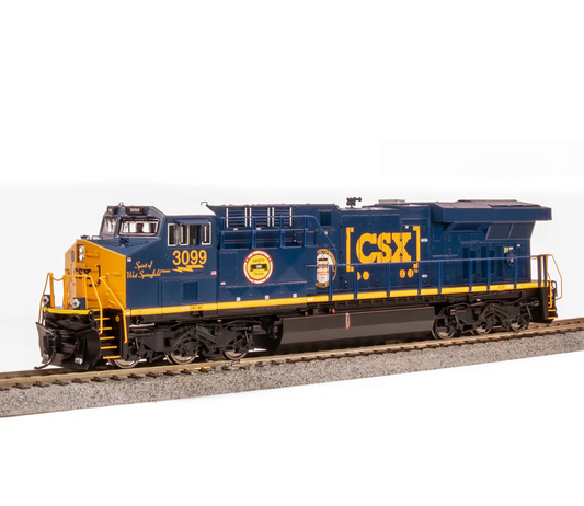 Broadway Limited Imports (9866) | GE ES44AC | CSX #3099 | Boxcar Scheme "Spirit of West Springfield" | Paragon4 Sound/DC/DCC w/ Smoke | HO Scale