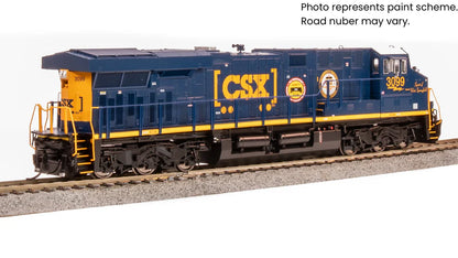Broadway Limited Imports (9866) | GE ES44AC | CSX #3099 | Boxcar Scheme "Spirit of West Springfield" | Paragon4 Sound/DC/DCC w/ Smoke | HO Scale