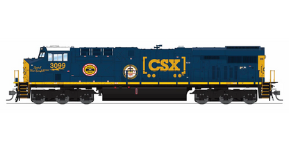 Broadway Limited Imports GE ES44AC - CSX #3099 - Boxcar Scheme - "Spirit of West Springfield" - Stealth/No Sound - DCC-Ready - HO Scale
