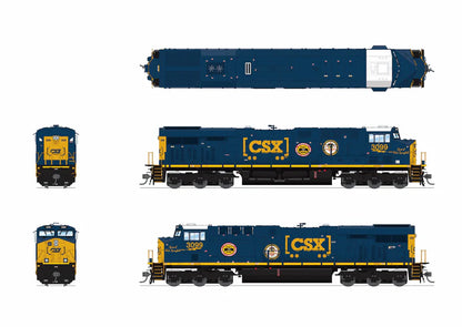 Broadway Limited Imports GE ES44AC - CSX #3099 - Boxcar Scheme - "Spirit of West Springfield" - Stealth/No Sound - DCC-Ready - HO Scale