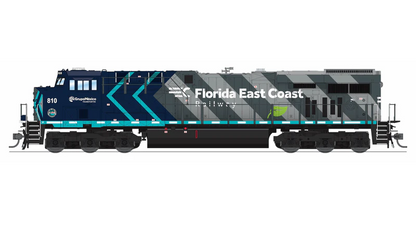 Broadway Limited Imports GE ES44AC - Florida East Coast #810 - Modern Groupo Mexico Paint - Stealth/No Sound - DCC-Ready - N Scale
