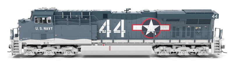 Broadway Limited Imports (9874) | GE ES44AC | US Navy #44 | Paragon4 Sound/DC/DCC w/ Smoke | HO Scale