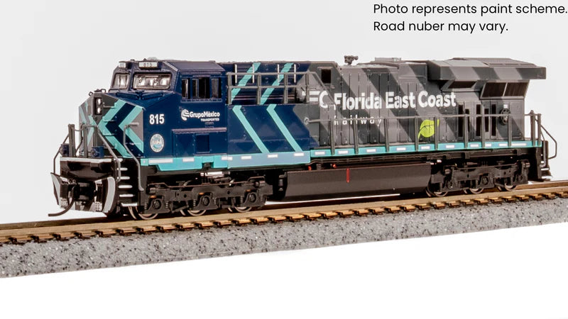 Broadway Limited Imports (9490) GE ES44AC | Florida East Coast #810 | Grupo Mexico Paint Scheme | Paragon4 DC/DCC/Sound | N Scale