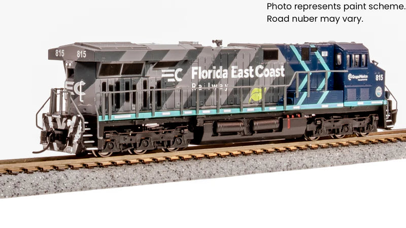 Broadway Limited Imports (9490) GE ES44AC | Florida East Coast #810 | Grupo Mexico Paint Scheme | Paragon4 DC/DCC/Sound | N Scale