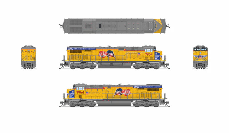 Broadway Limited Imports GE ES44AC - Union Pacific #7964 - "5,000th Gevo" Paint - Paragon4 Sound/DC/DCC - N Scale