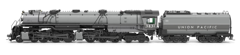 Broadway Limited Imports Brass Hybrid UP Early Challenger (CSA-2) | Union Pacific #3831 | Two-tone Gray Fantasy Paint | Paragon4 Sound | DC/DCC | Smoke | HO Scale