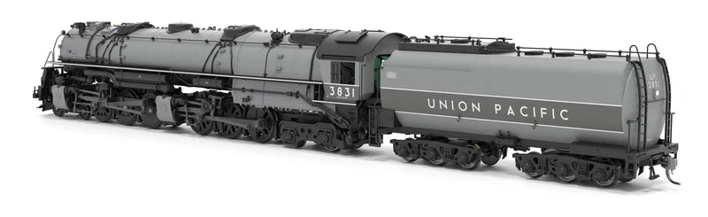 Broadway Limited Imports Brass Hybrid UP Early Challenger (CSA-2) | Union Pacific #3831 | Two-tone Gray Fantasy Paint | Paragon4 Sound | DC/DCC | Smoke | HO Scale