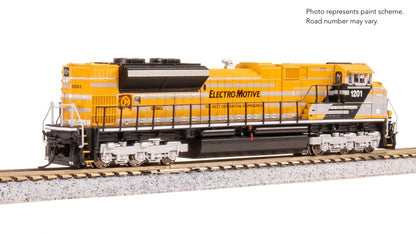 Broadway Limited Imports 9966 EMD SD70ACe EMD Demo #1201 Yellow Progress Rail Paragon4 Sound/DC/DCC N Scale