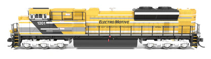 Broadway Limited Imports EMD SD70ACe | EMD Demo Electromotive #9967 | Yellow Progress Rail | Paragon4 Sound | DC/DCC | N Scale