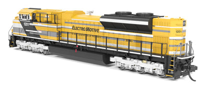 Broadway Limited Imports EMD SD70ACe | EMD Demo Electromotive #9967 | Yellow Progress Rail | Paragon4 Sound | DC/DCC | N Scale