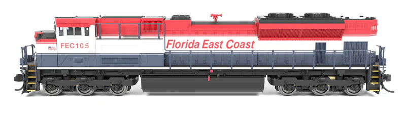 Broadway Limited Imports EMD SD70ACe | Florida East Coast #105 | Paragon4 Sound | DC/DCC | N Scale