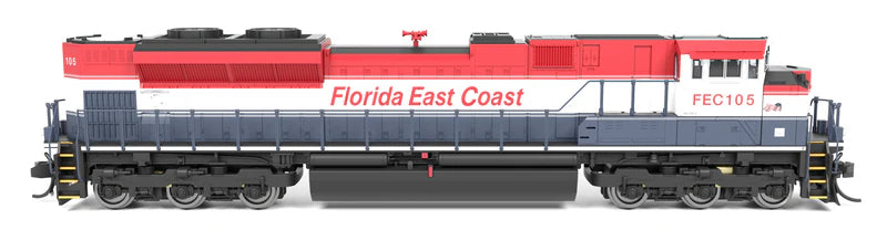 Broadway Limited Imports EMD SD70ACe | Florida East Coast #105 | Paragon4 Sound | DC/DCC | N Scale