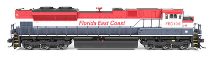 Broadway Limited Imports EMD SD70ACe | Florida East Coast #105 | Paragon4 Sound | DC/DCC | N Scale