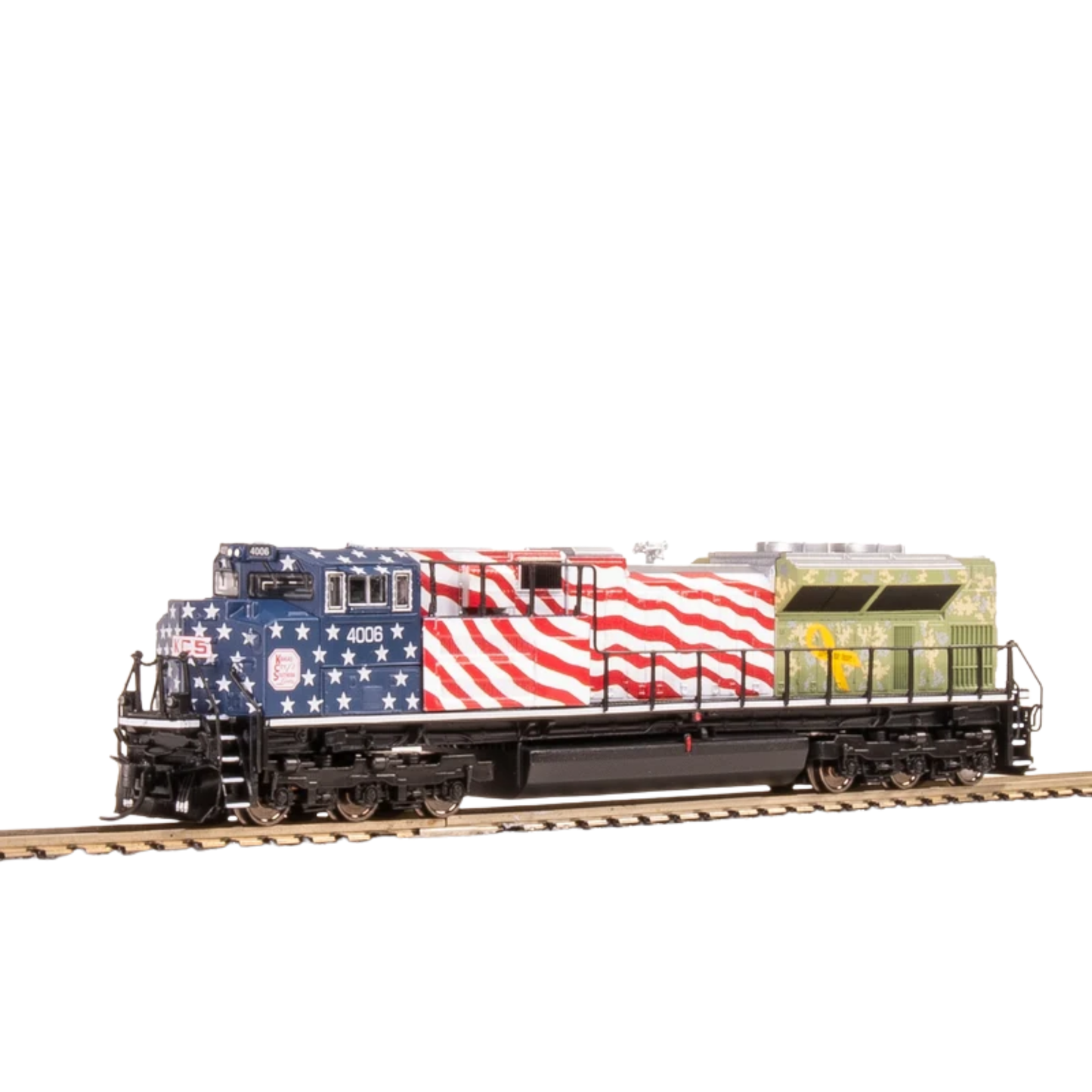 Broadway Limited Imports 9972 EMD SD70ACe Kansas City Southern #4006 Veterans Day Salute Paragon4 Sound/DC/DCC N Scale