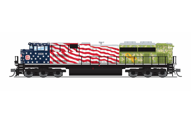 Broadway Limited Imports EMD SD70ACe | Kansas City Southern KCS #4006 | Veterans Day Salute | Paragon4 Sound | DC/DCC | N Scale