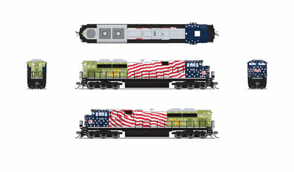 Broadway Limited Imports EMD SD70ACe | Kansas City Southern KCS #4006 | Veterans Day Salute | Stealth No-Sound | DC/DCC Ready | N Scale