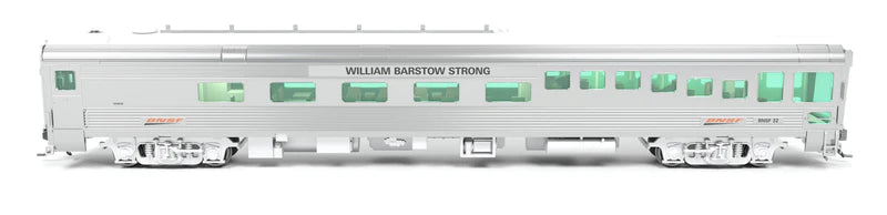 Broadway Limited Imports BNSF Track Inspection Car | BNSF #32 | "William Barstow Strong" | 2008-2013 Appearance w/ White Roof | HO Scale