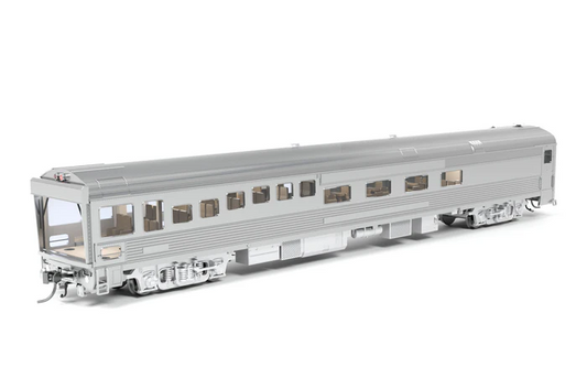 Broadway Limited Imports ATSF Track Inspection Car | Unlettered | Stainless Steel | HO Scale