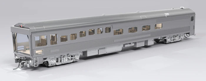Broadway Limited Imports ATSF Track Inspection Car | Unlettered | Stainless Steel | HO Scale