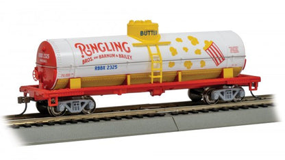 Bachmann 40' Single-Dome Tank Car Ringling Bros. and Barnum & Bailey Popcorn HO Scale