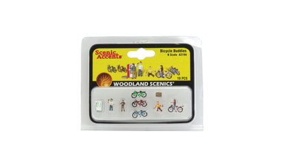 Woodland Scenics (A2194) | Bicycle Buddies (9 pcs) | N Scale