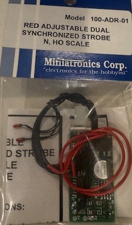 Miniatronics Adjustable Alternating Strobe - Red - All Scales