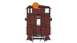 Class One Model Works (CB00209) | Peaked Roof Caboose 2200s w/ Wig Wag | ATSF #2300 | HO Scale