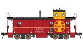 Class One Model Works (CB00307) | Mid-Life Peaked Roof Caboose CE-3 | ATSF #999634 | HO Scale