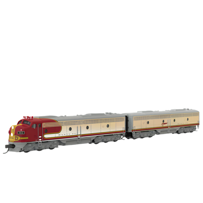 Broadway Limited Imports (10280) | EMD E8 A/B Set | ATSF 80L / 80A | 1950s Appearance | Paragon4 Sound/DC/DCC (A Unit Only, B Unit Unpowered) | N Scale [PRE-ORDER]