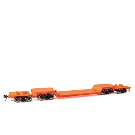 WalthersMainline 81' 8-Axle Depressed Center Flatcar (910-50225) | Santa Fe #90011 | HO Scale
