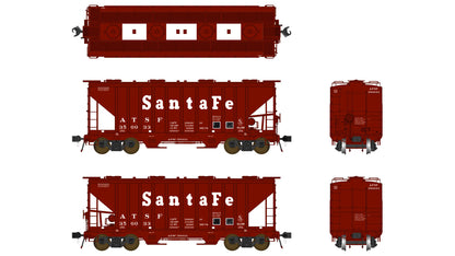 Class One Model Works FC01002 PS 3000CD Two-Bay Hopper Santa Fe #350061 HO Scale