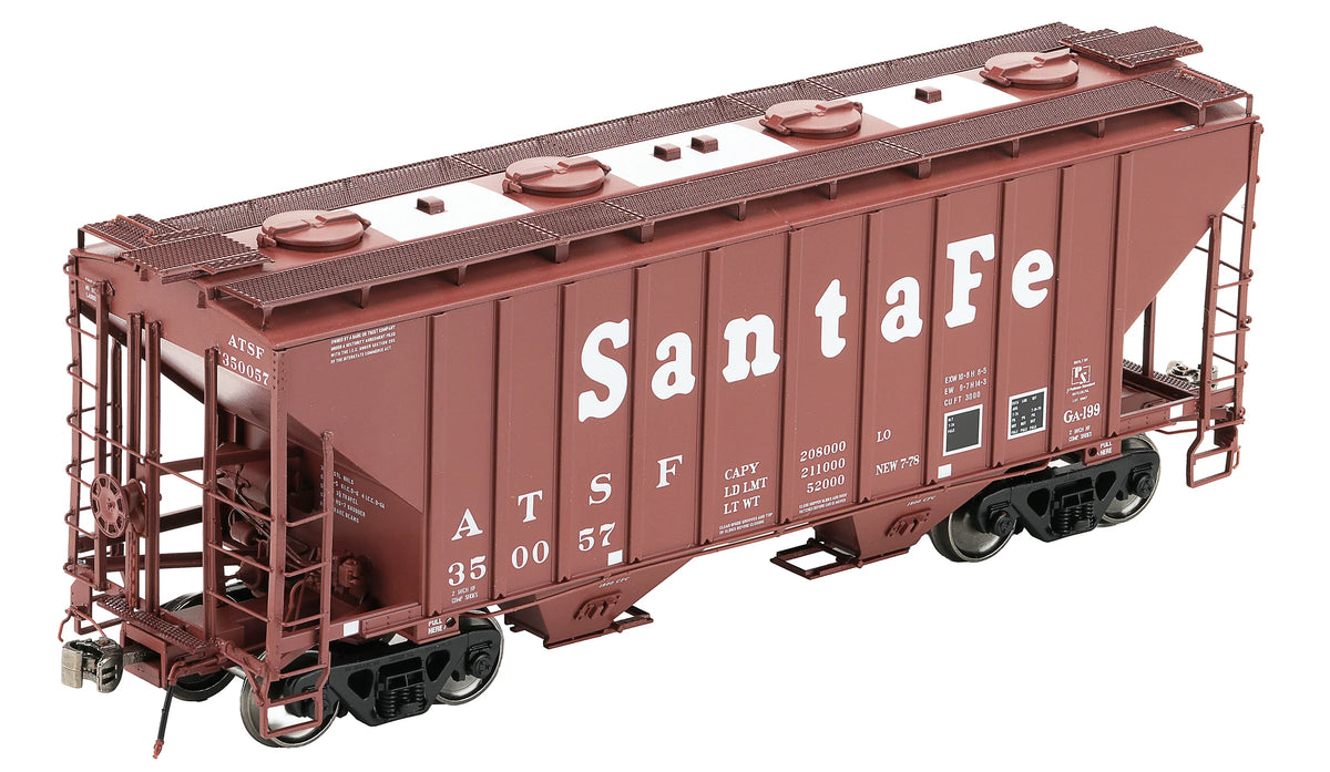Class One Model Works FC01002 PS 3000CD Two-Bay Hopper Santa Fe #350061 HO Scale