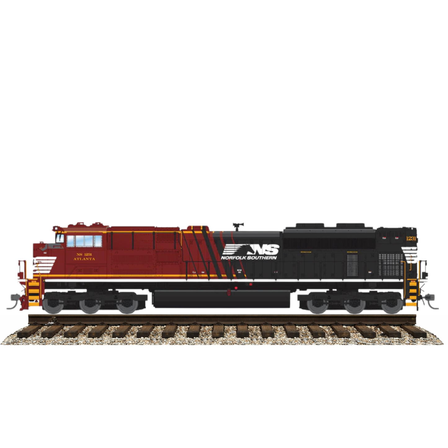 Broadway Limited Imports (10436) | EMD SD70ACe | Norfolk Southern #1231 | "Atlanta: Office Car Special | Paragon4/DC/DCC/Sound | Smoke | HO Scale [PRE-ORDER]