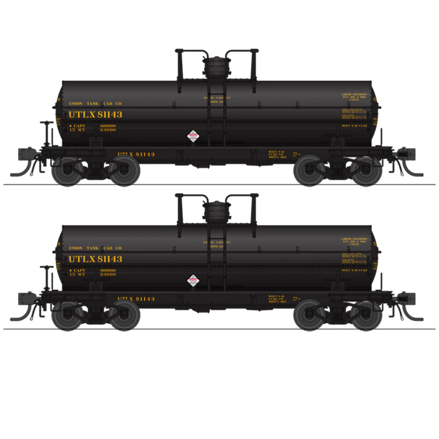 Broadway Limited Imports (10360) | 6,000 Gallon Tank Car | UTLX | 2-Pack | HO Scale [PRE-ORDER]